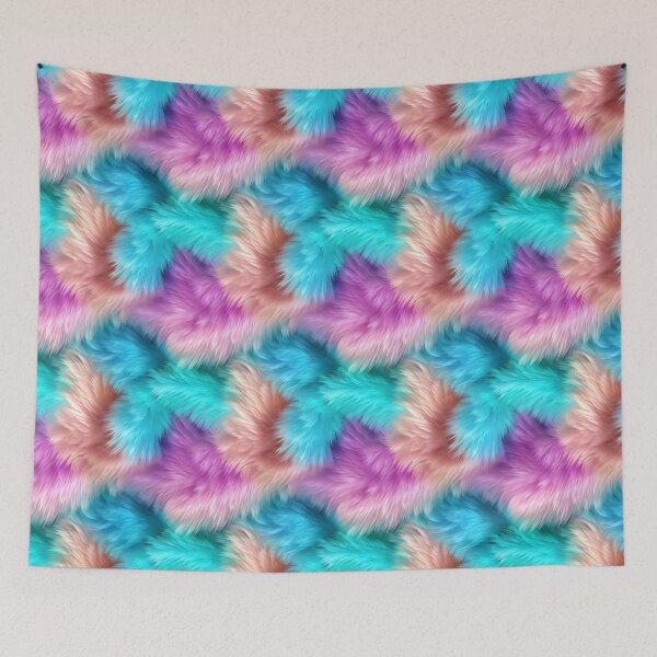 Item preview, Colorful Fur Texture | Seamless Soft & Fluffy Pattern designed and sold by Aramdesing.