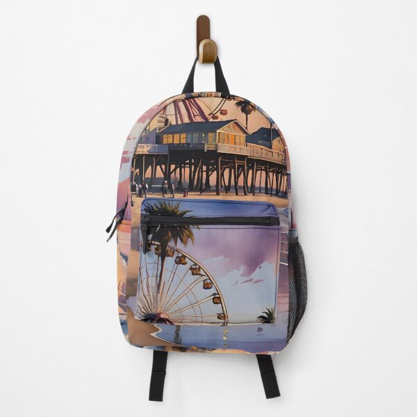 Item preview, Santa Monica Beach: Sunset Pier Glow designed and sold by LSVart.