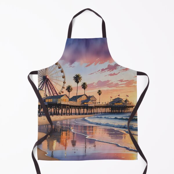 Item preview, Santa Monica Beach: Sunset Pier Glow designed and sold by LSVart.