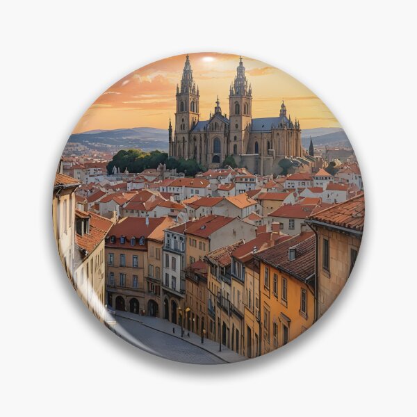 Item preview, Santiago de Compostela: Sunset Cathedral Splendor designed and sold by LSVart.