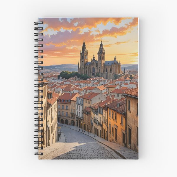 Item preview, Santiago de Compostela: Sunset Cathedral Splendor designed and sold by LSVart.