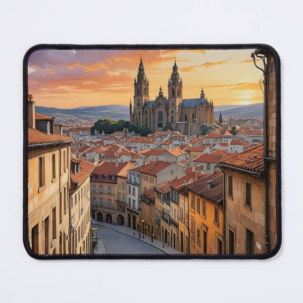 Item preview, Santiago de Compostela: Sunset Cathedral Splendor designed and sold by LSVart.