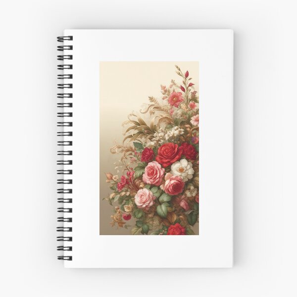 Item preview, Elegant Vintage Floral Arrangement – Luxurious Botanical Roses & Foliage designed and sold by LDArtWork.