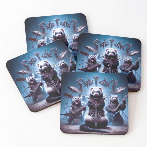 Item preview, Weasel animals and metal music designed and sold by Dogandesighn.