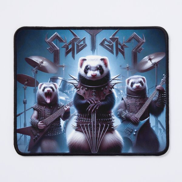 Item preview, Weasel animals and metal music designed and sold by Dogandesighn.