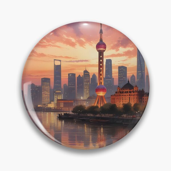 Item preview, Shanghai, China: Iconic Skyline Reflected on the Huangpu River designed and sold by LSVart.