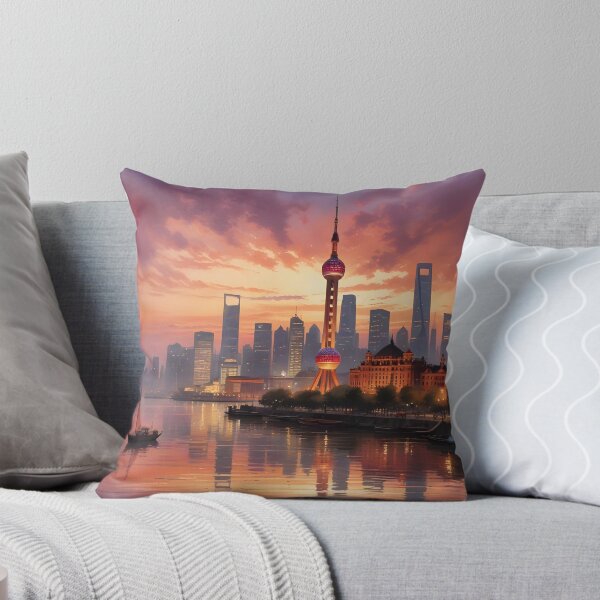 Item preview, Shanghai, China: Iconic Skyline Reflected on the Huangpu River designed and sold by LSVart.