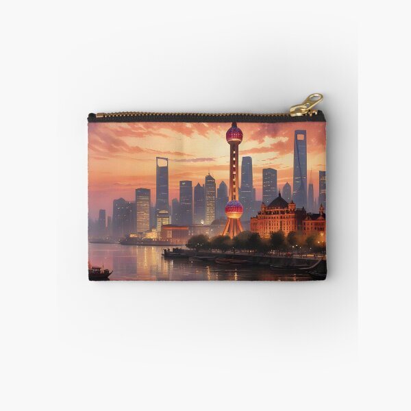 Item preview, Shanghai, China: Iconic Skyline Reflected on the Huangpu River designed and sold by LSVart.