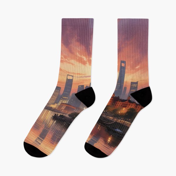 Item preview, Shanghai, China: Iconic Skyline Reflected on the Huangpu River designed and sold by LSVart.