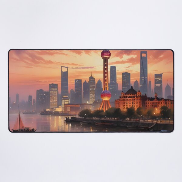 Item preview, Shanghai, China: Iconic Skyline Reflected on the Huangpu River designed and sold by LSVart.