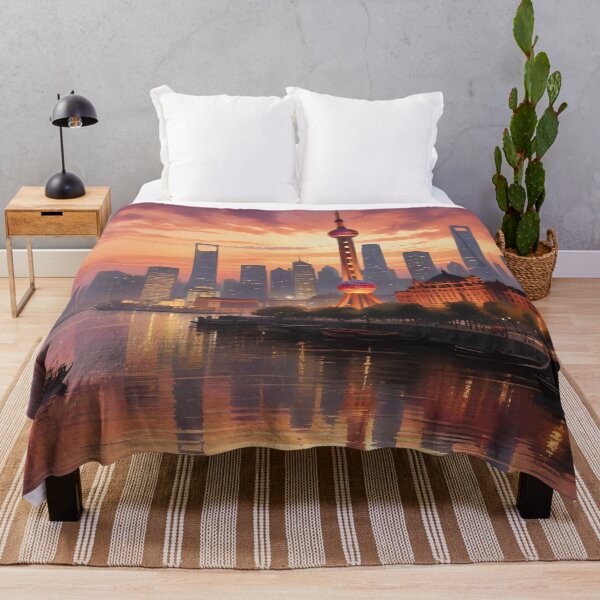Item preview, Shanghai, China: Iconic Skyline Reflected on the Huangpu River designed and sold by LSVart.