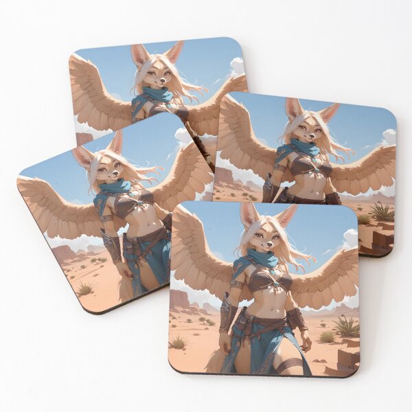 Item preview, Winged Fennec Fox Girl designed and sold by CattoriHanzo.