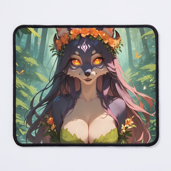 Item preview, Anthro Wolf Girl in the Forest designed and sold by CattoriHanzo.
