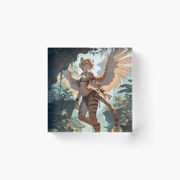 Item preview, Winged Anthro Tiger Girl designed and sold by CattoriHanzo.