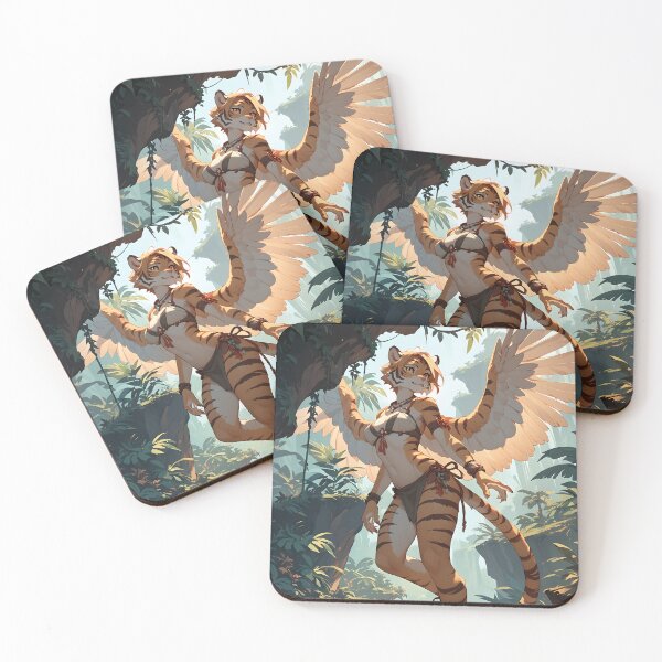 Item preview, Winged Anthro Tiger Girl designed and sold by CattoriHanzo.