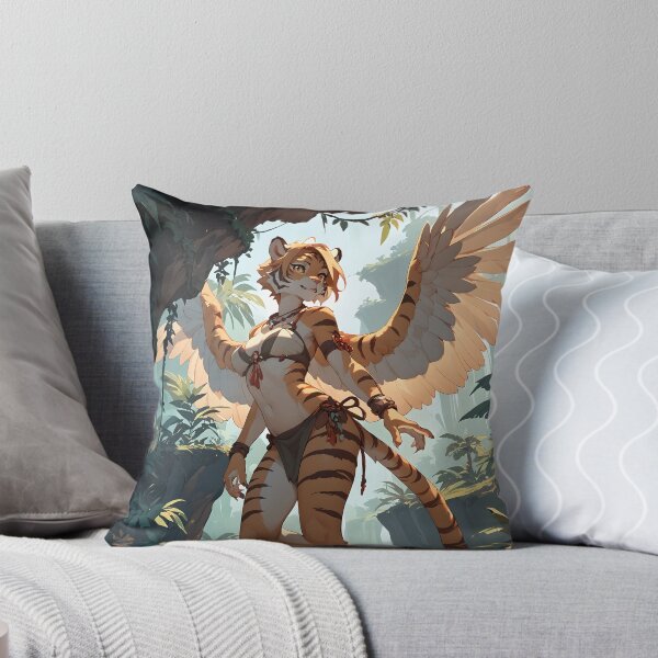 Item preview, Winged Anthro Tiger Girl designed and sold by CattoriHanzo.
