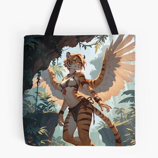 Item preview, Winged Anthro Tiger Girl designed and sold by CattoriHanzo.