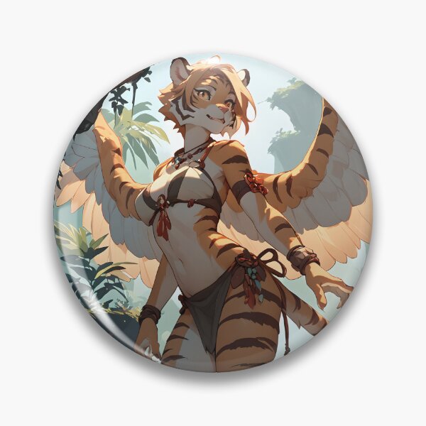 Item preview, Winged Anthro Tiger Girl designed and sold by CattoriHanzo.