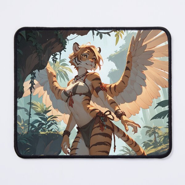 Item preview, Winged Anthro Tiger Girl designed and sold by CattoriHanzo.