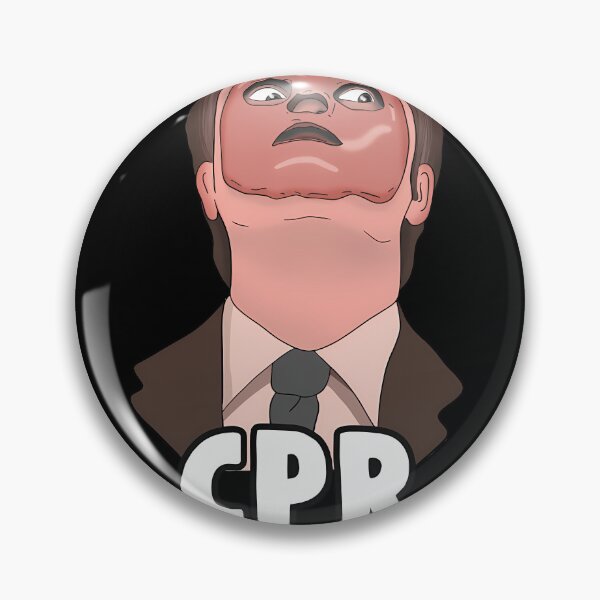 Item preview, The Office Us StickerThe Office Memes_ Dwight CPR Certified Sticker  designed and sold by pavloskydelber.