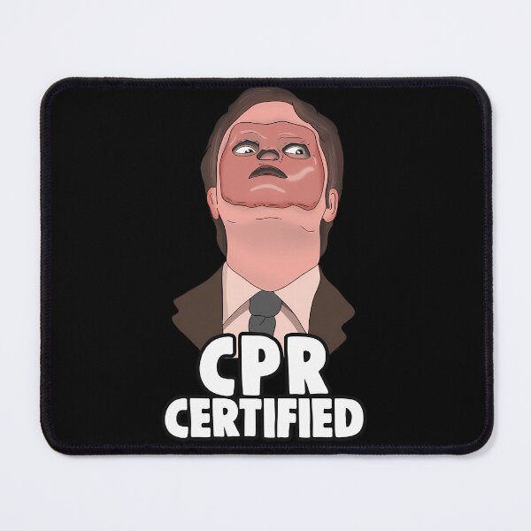 Item preview, The Office Us StickerThe Office Memes_ Dwight CPR Certified Sticker  designed and sold by pavloskydelber.