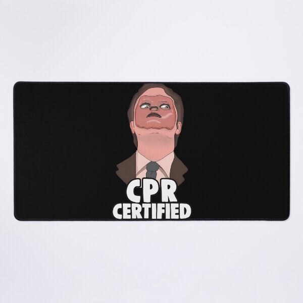 Item preview, The Office Us StickerThe Office Memes_ Dwight CPR Certified Sticker  designed and sold by pavloskydelber.