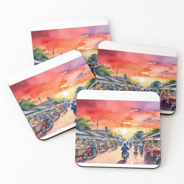 Item preview, Ho Chi Minh City - "Night Market in Vietnam" designed and sold by StormArte.