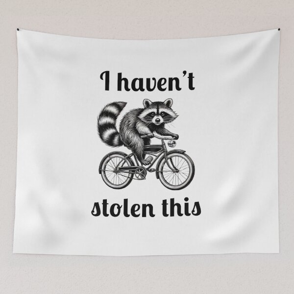 Item preview, Happy Cycling Raccoo designed and sold by Fleetwood1994.