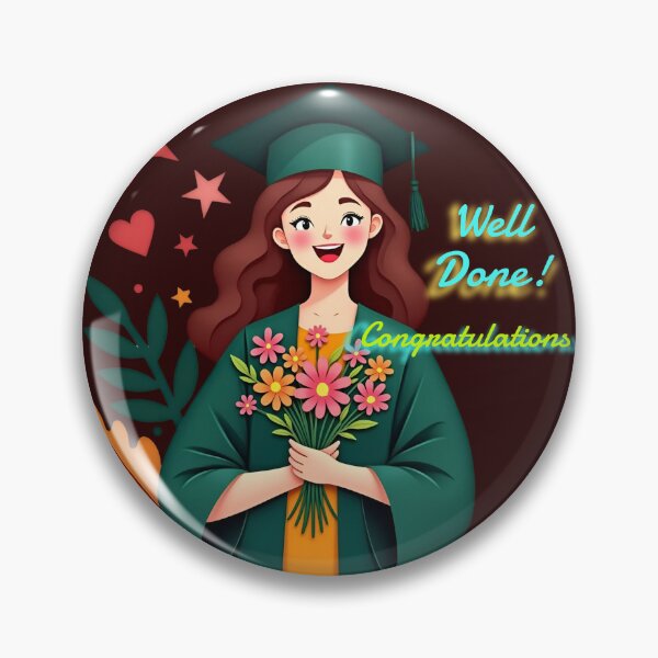 Item preview, Female Graduate with text Congratulations designed and sold by MigWhimsy.