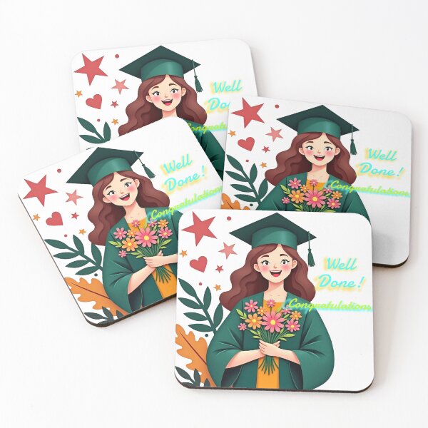 Item preview, Female Graduate with text Congratulations designed and sold by MigWhimsy.