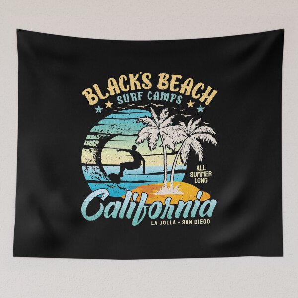 Item preview, Blacks Beach Surf Camp La Jolla San Diego California designed and sold by eclecTEEq.