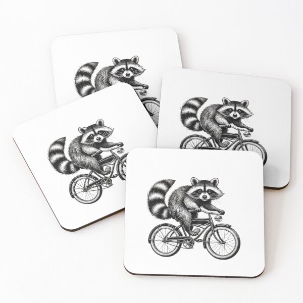 Item preview, Happy Cycling Raccoo designed and sold by Fleetwood1994.