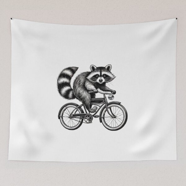 Item preview, Happy Cycling Raccoo designed and sold by Fleetwood1994.