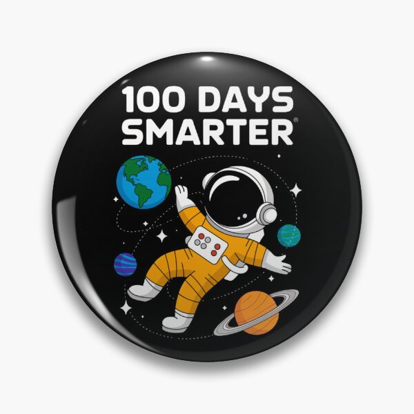 Item preview, 100 Days Smarter, Student & Teacher designed and sold by TrendPrinter.