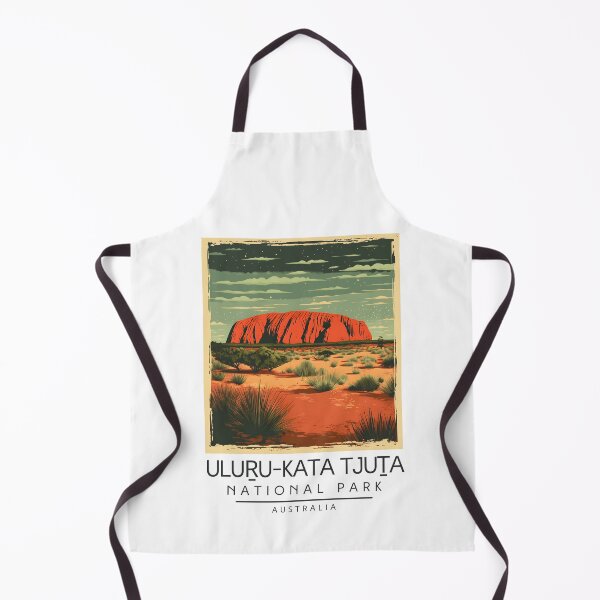 Item preview, A Vintage Illustration of Uluṟu-Kata Tjuṯa National Park - Australia  designed and sold by GoodOldVintage.