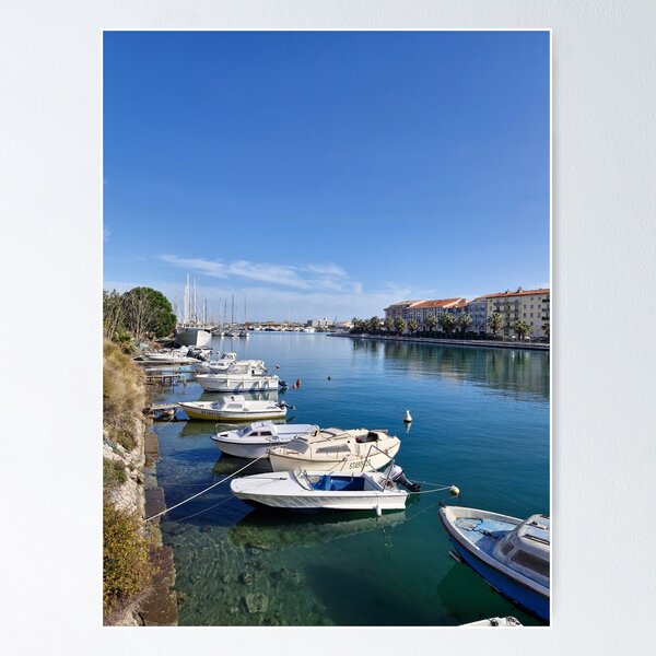 Item preview, Tranquil Harbor with Moored Boats designed and sold by World-Shop25.