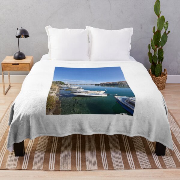 Item preview, Tranquil Harbor with Moored Boats designed and sold by World-Shop25.