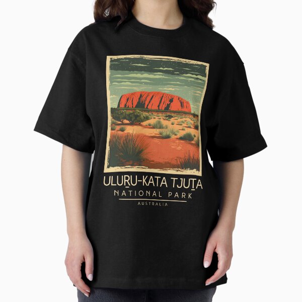 Item preview, A Vintage Illustration of Uluṟu-Kata Tjuṯa National Park - Australia  designed and sold by GoodOldVintage.