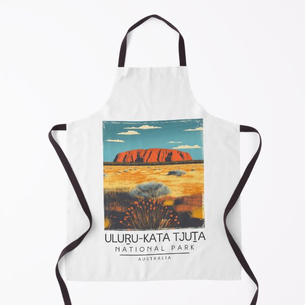 Item preview, A Vintage Illustration of Uluṟu-Kata Tjuṯa National Park - Australia  designed and sold by GoodOldVintage.