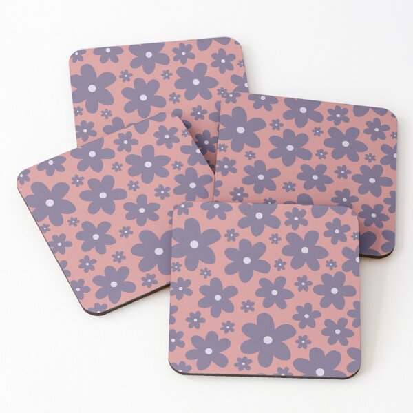 Item preview, Purple flowers against a pink background designed and sold by Annabergert.