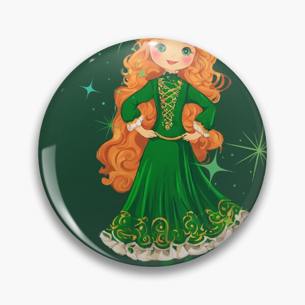 Item preview,  Ginger Girl, Dancer in a green irish suit, Feis, Oireachtas, Ghillies,St Patricks Day,  Irish Dancer, Kiss Me im Irish, Dance Lover designed and sold by KolorellaS.