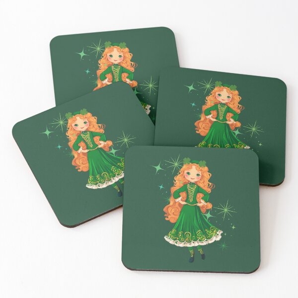 Item preview,  Ginger Girl, Dancer in a green irish suit, Feis, Oireachtas, Ghillies,St Patricks Day,  Irish Dancer, Kiss Me im Irish, Dance Lover designed and sold by KolorellaS.