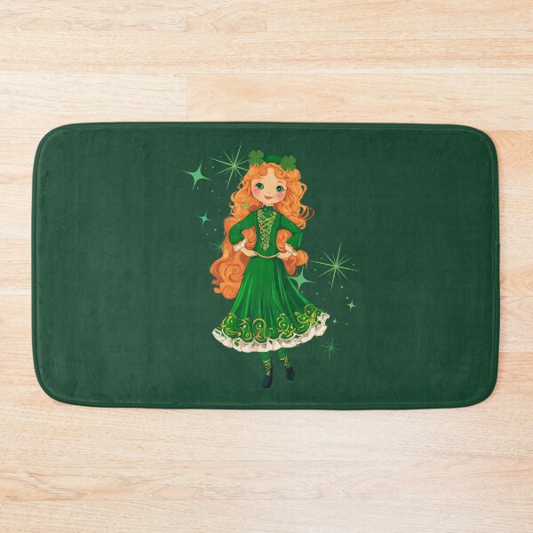 Item preview,  Ginger Girl, Dancer in a green irish suit, Feis, Oireachtas, Ghillies,St Patricks Day,  Irish Dancer, Kiss Me im Irish, Dance Lover designed and sold by KolorellaS.