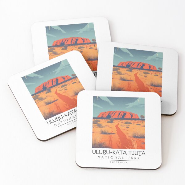 Item preview, A Vintage Illustration of Uluṟu-Kata Tjuṯa National Park - Australia  designed and sold by GoodOldVintage.
