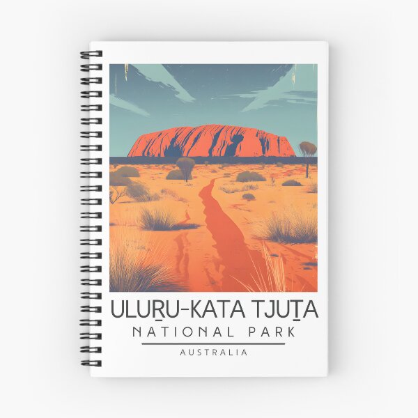 Item preview, A Vintage Illustration of Uluṟu-Kata Tjuṯa National Park - Australia  designed and sold by GoodOldVintage.
