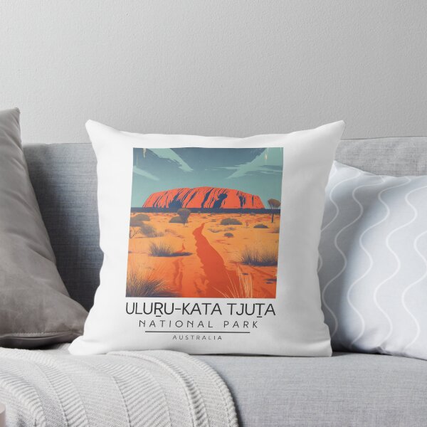Item preview, A Vintage Illustration of Uluṟu-Kata Tjuṯa National Park - Australia  designed and sold by GoodOldVintage.