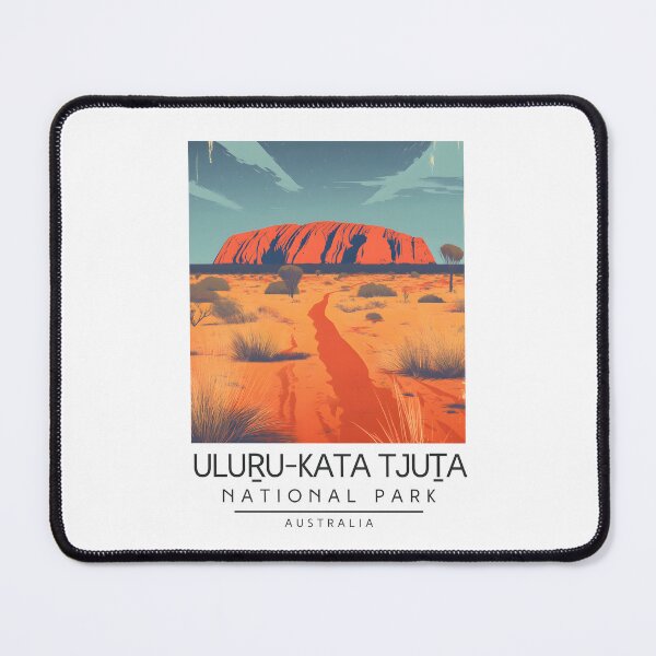 Item preview, A Vintage Illustration of Uluṟu-Kata Tjuṯa National Park - Australia  designed and sold by GoodOldVintage.
