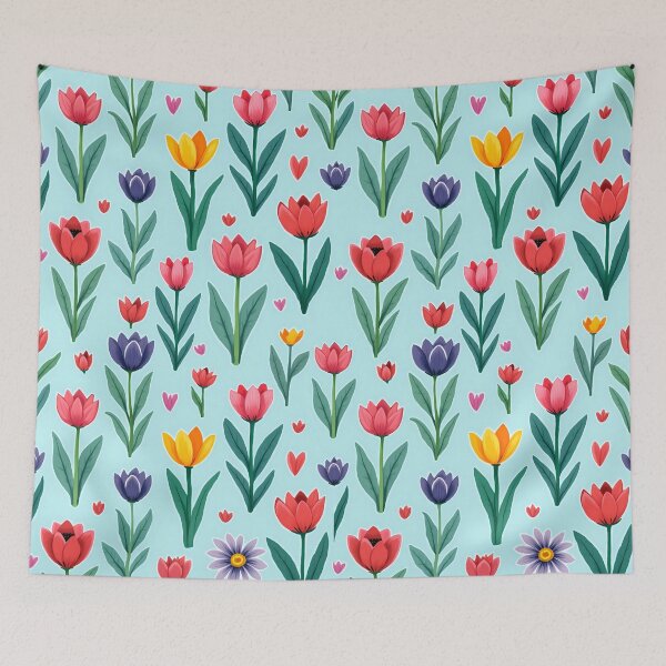 Item preview, Colorful Spring Floral Pattern Inspired by Nature’s Beauty designed and sold by twisted-dot.