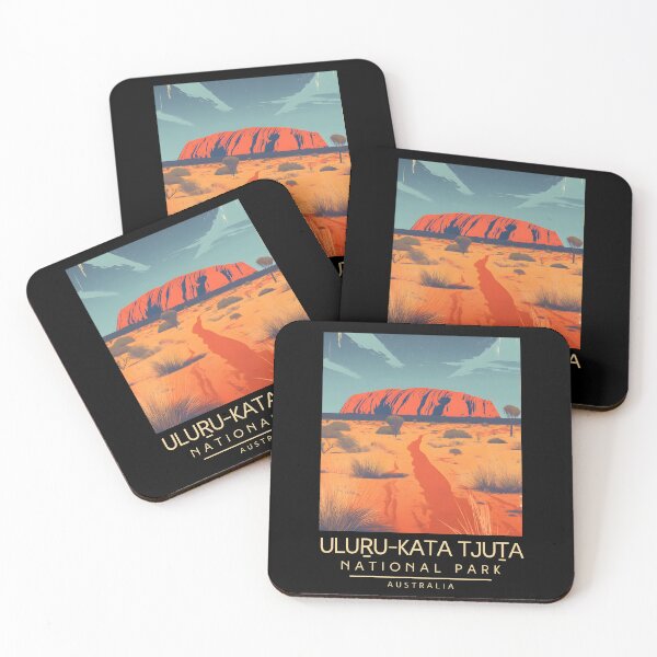Item preview, A Vintage Illustration of Uluṟu-Kata Tjuṯa National Park - Australia  designed and sold by GoodOldVintage.
