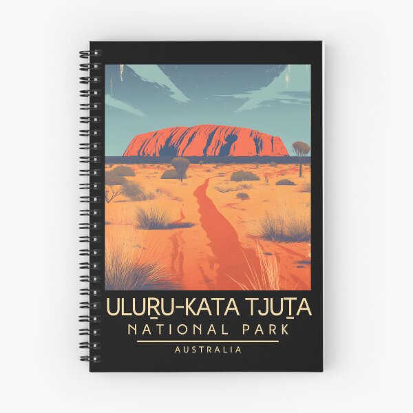 Item preview, A Vintage Illustration of Uluṟu-Kata Tjuṯa National Park - Australia  designed and sold by GoodOldVintage.